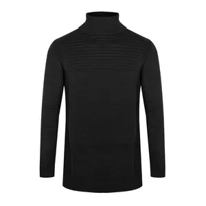 پلیور مردانه مدل یقه اسکی رنگ مشکی