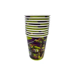 لیوان یکبار مصرف مدل لاک پشت نینجا کد NinjaCups1 مجموعه 10 عددی