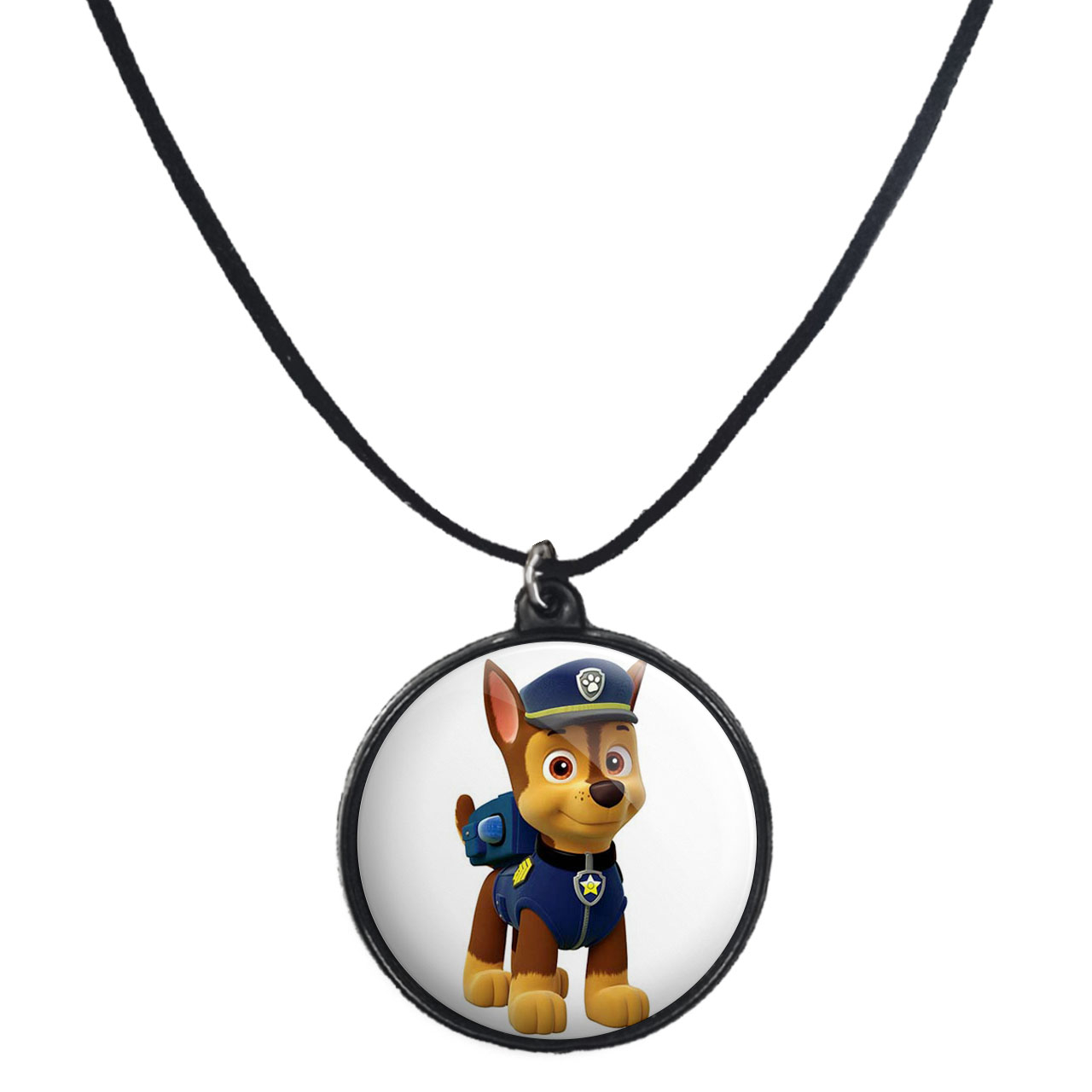 گردنبند پرمانه طرح سگ های نگهبان کد pmb.11761 مدل دو طرفه