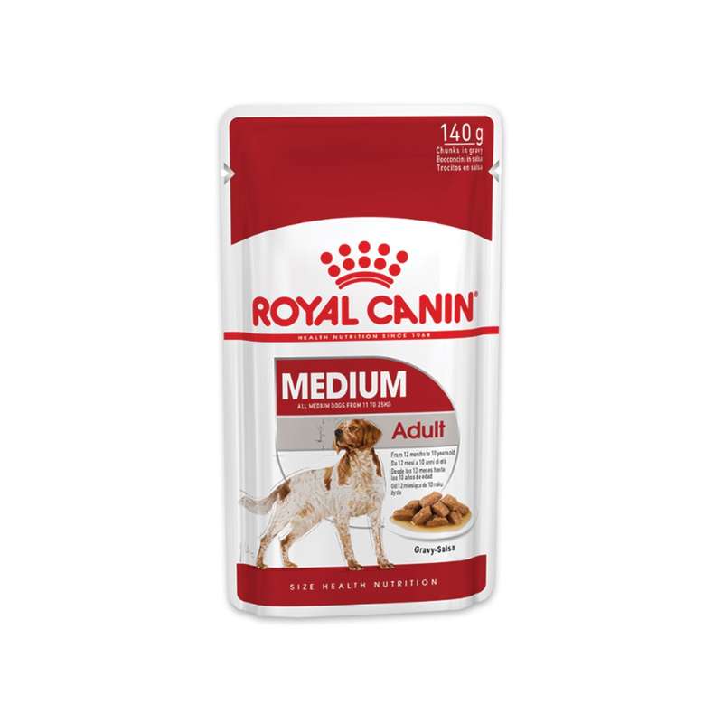 پوچ سگ رویال کنین مدل Medium Adult وزن 140 گرم 