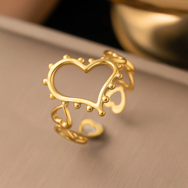 انگشتر دخترانه مدل Heart-530