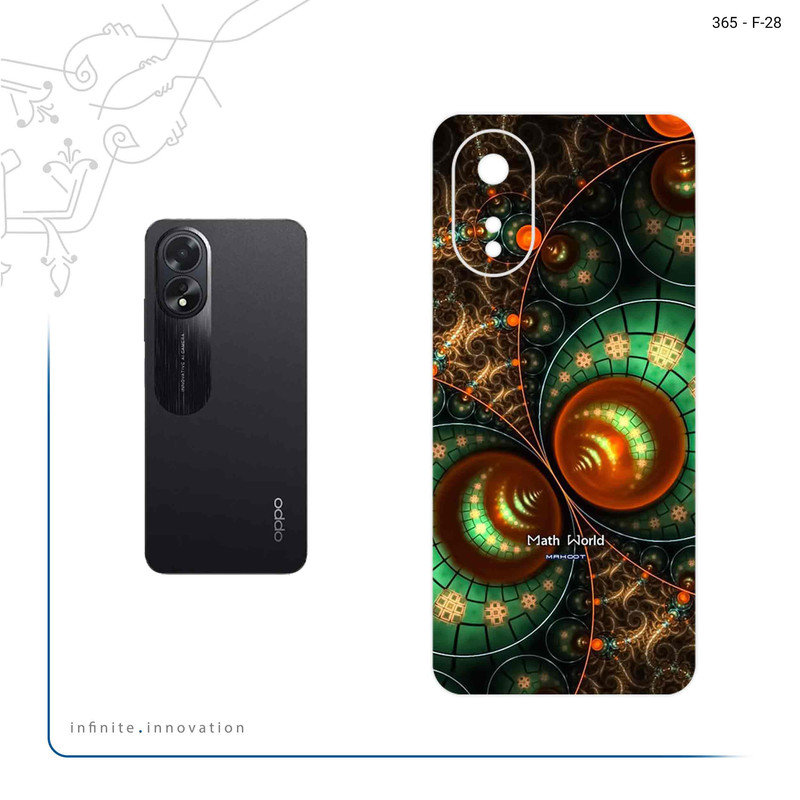 برچسب پوششی ماهوت مدل Mathematical Geometric Shape 3 مناسب برای گوشی موبایل اپو A38