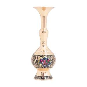 گلدان مسی مدل الماس تراش و پرداز 25 کد es17370400