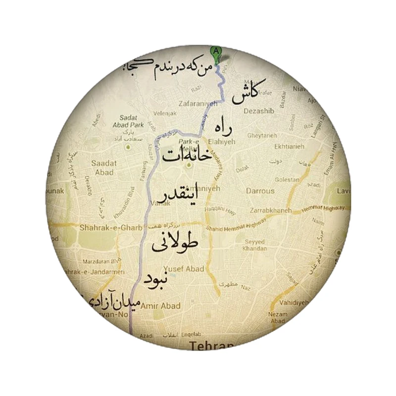 استیکر مدل نقشه کد 4074