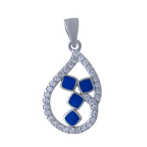    آویز گردنبند نقره زنانه بازرگانی میلادی کد PKR-085