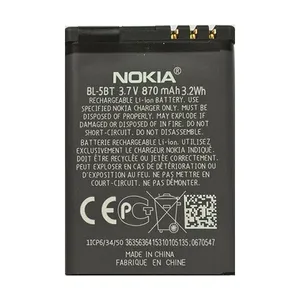 باتری موبایل مدل BL-5BT ظرفیت 870 میلی آمپر ساعت مناسب برای گوشی موبایل نوکیا 5bt