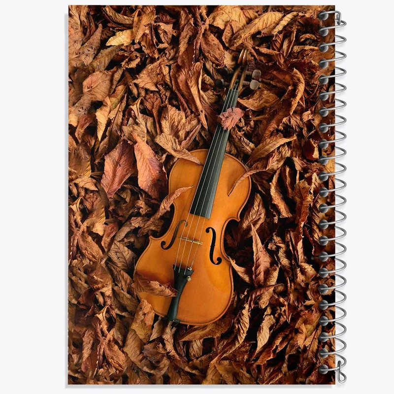 دفتر مشق 100 برگ خندالو طرح ویولن Violin کد 27953