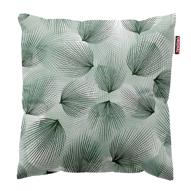 کوسن پاد آفرین مدل مینیمال طرح گل و برگ کد PK403247 سایز 40*40 سانتی متر