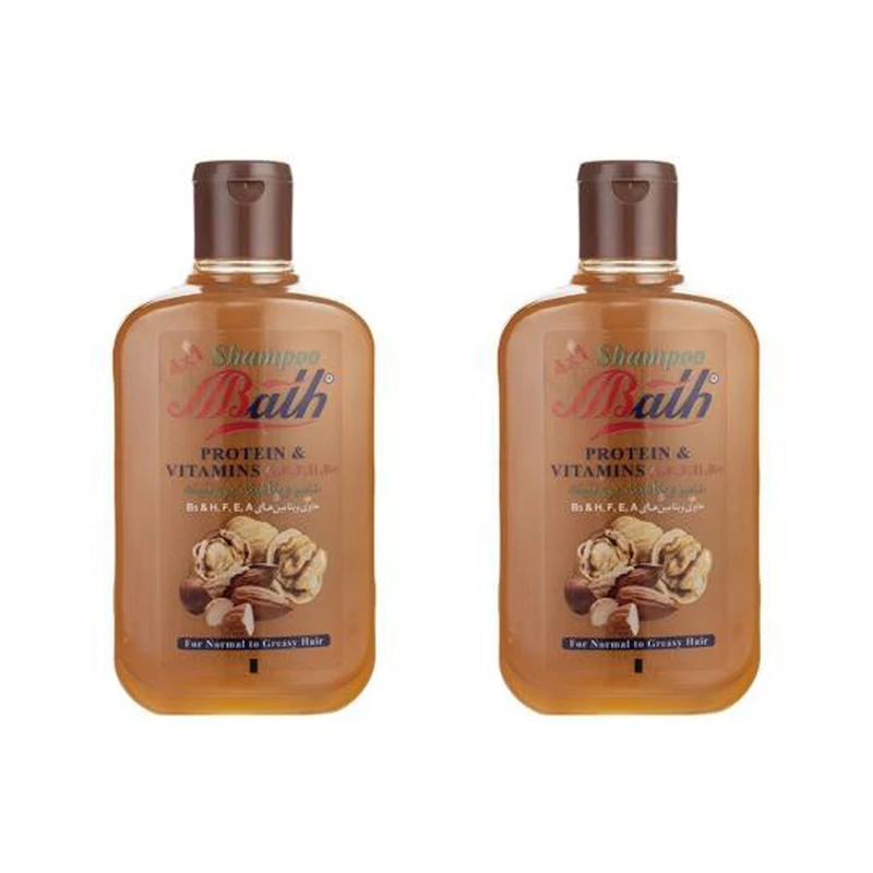 شامپو مو بس مدل Walnut And Almond حجم 1000 میلی لیتر بسته 2 عددی
