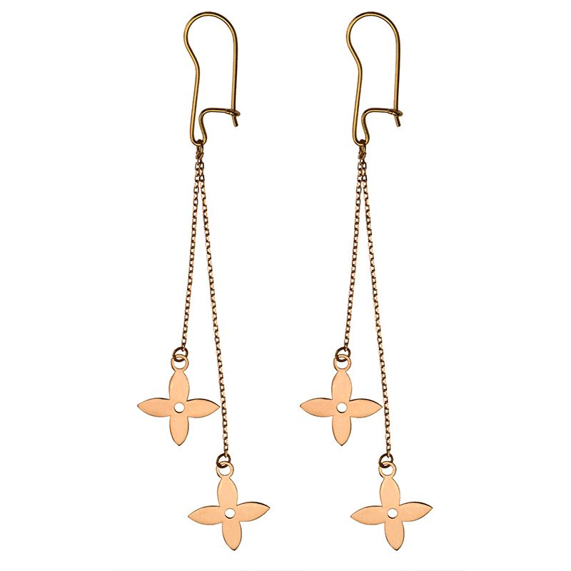 گوشواره طلا 18 عیار زنانه کرابو مدل Kr5046 -  - 1
