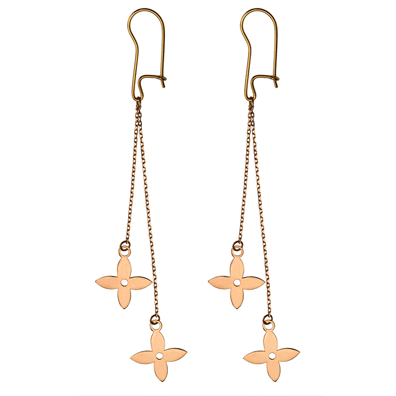 گوشواره طلا 18 عیار زنانه کرابو مدل Kr5046