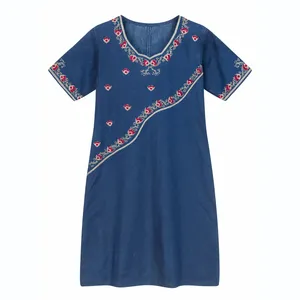 تونیک آستین کوتاه زنانه مدل جین