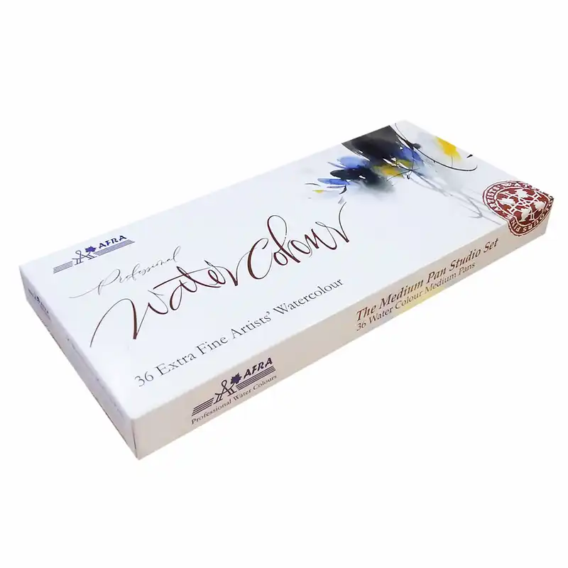 آبرنگ 36 رنگ افرا مدل Half Pans