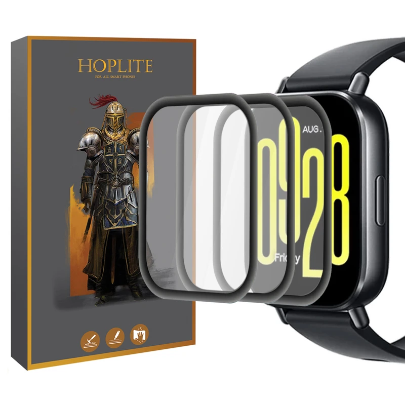 محافظ صفحه نمایش هاپلایت مدل Pmma-HL مناسب برای ساعت هوشمند شیائومی Redmi Watch 5 Active بسته سه عددی
