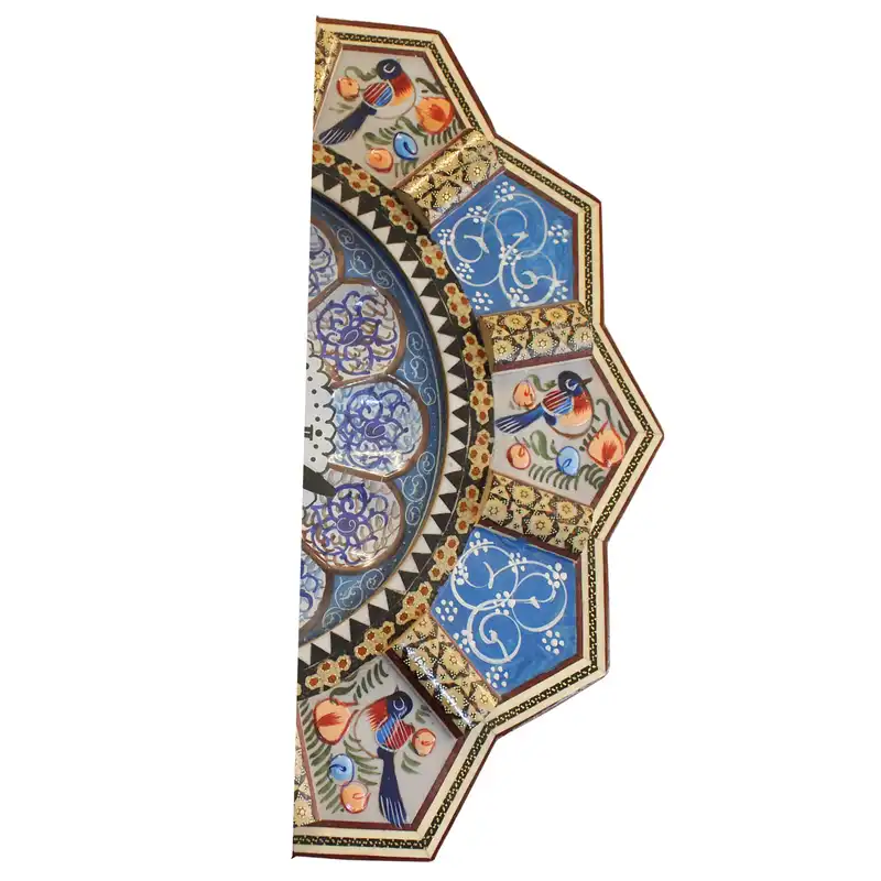 ساعت دیواری خاتم کاری مدل رونیا