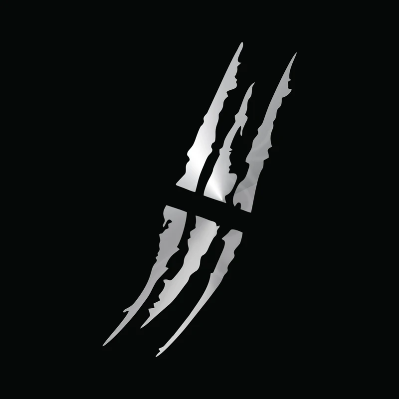 برچسب بدنه و شیشه خودرو مدل پنجه استیل کد claw