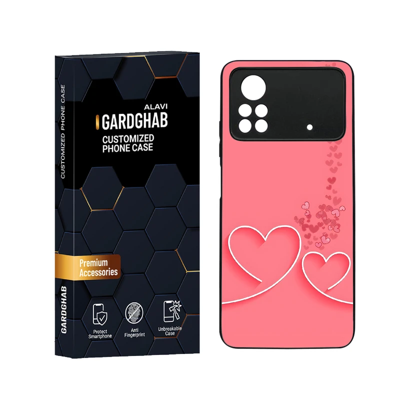 کاور گارد قاب علوی مدل دورژله ای عاشقانه مناسب برای گوشی موبایل شیائومی Poco X4 Pro