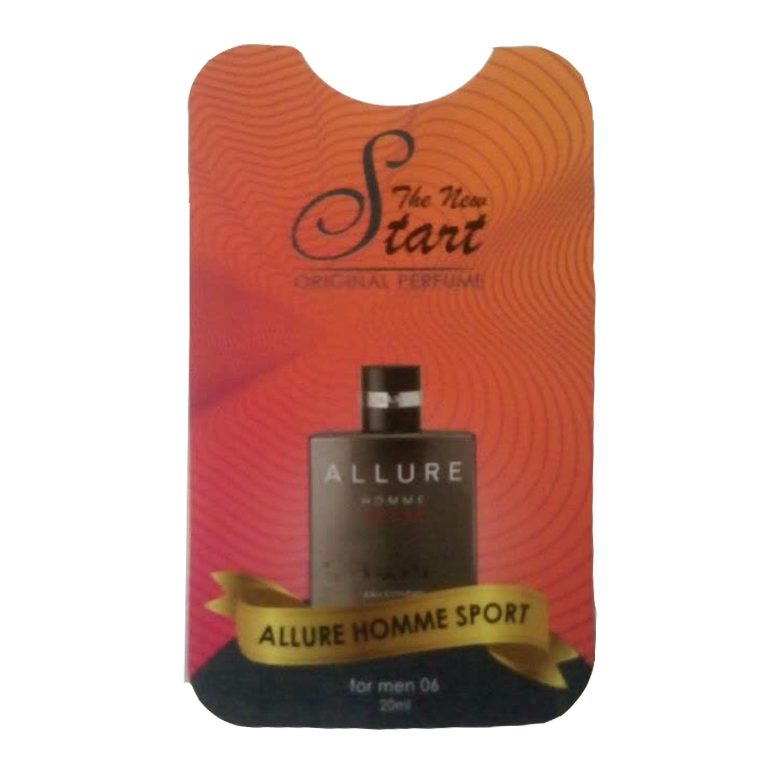 عطر جیبی مردانه استارت مدل Allure Homme Sport حجم 20 میلی لیتر