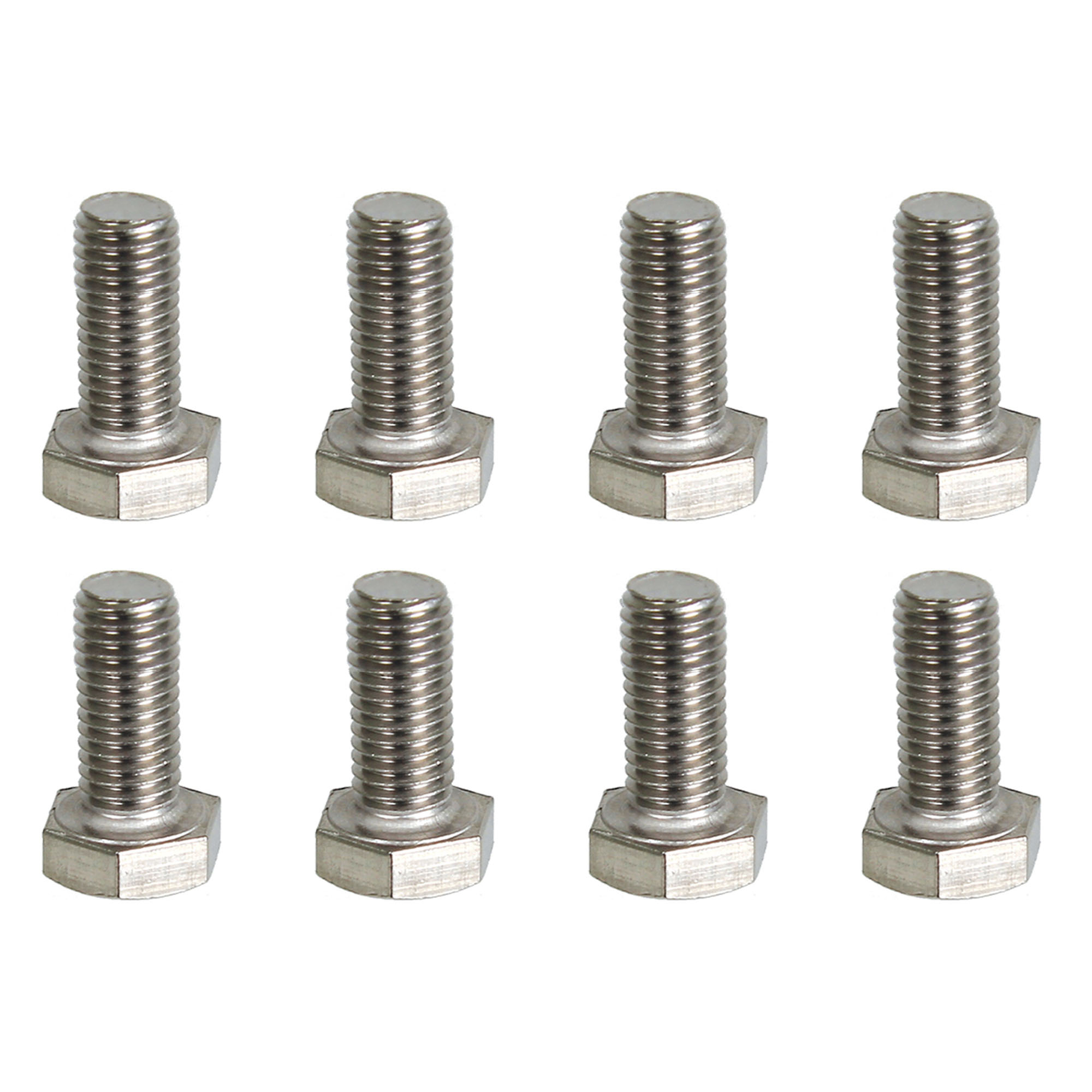 پیچ مدل P05 سر شش گوش آهنی 10x25 بسته 8 عددی