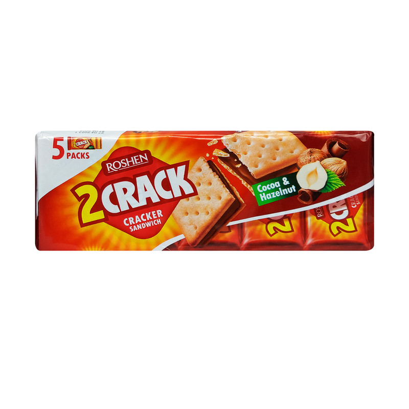 بیسکویت کرمدار Crack روشن - 235 گرم بسته 5 عددی