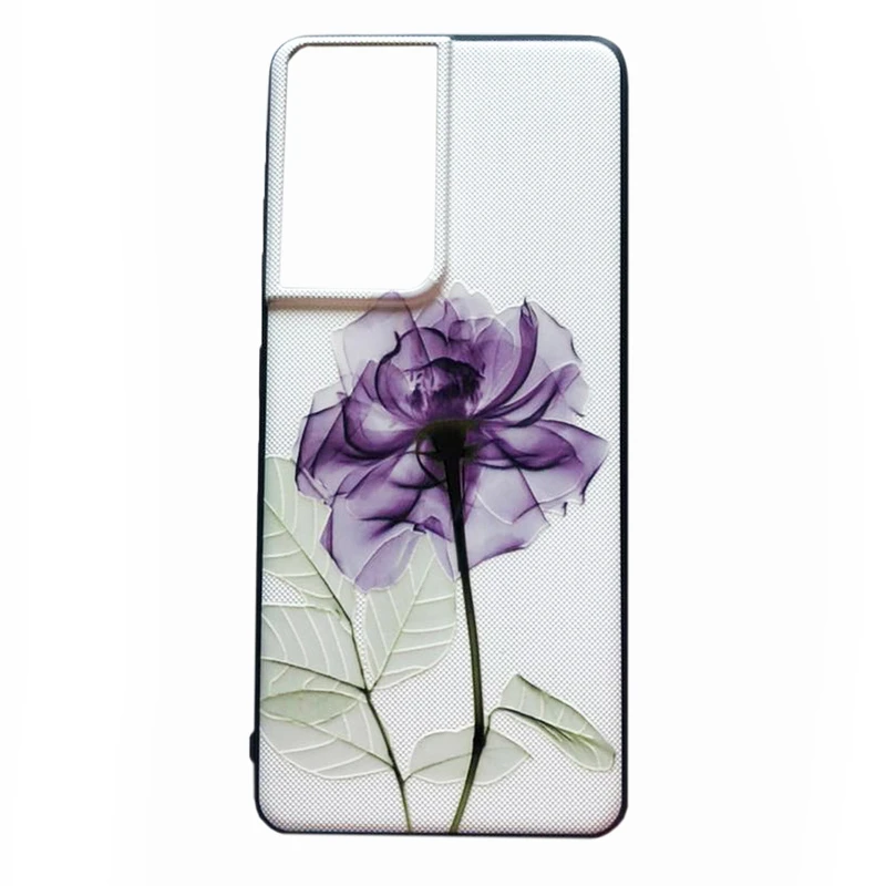 کاور مدل Flowerprpl021 مناسب برای گوشی موبایل سامسونگ Galaxy S21 ULTRA