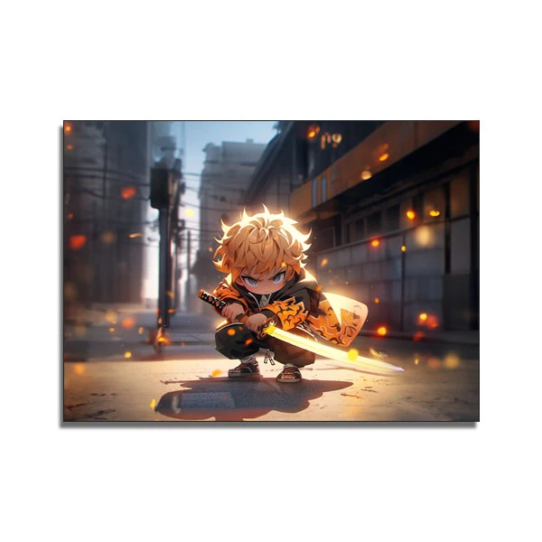 تابلو شاسی گوفی مدل زنیتسو دیمن اسلیر طرح انیمه شیطان کش Demon Slayer Anime کد CUTE11
