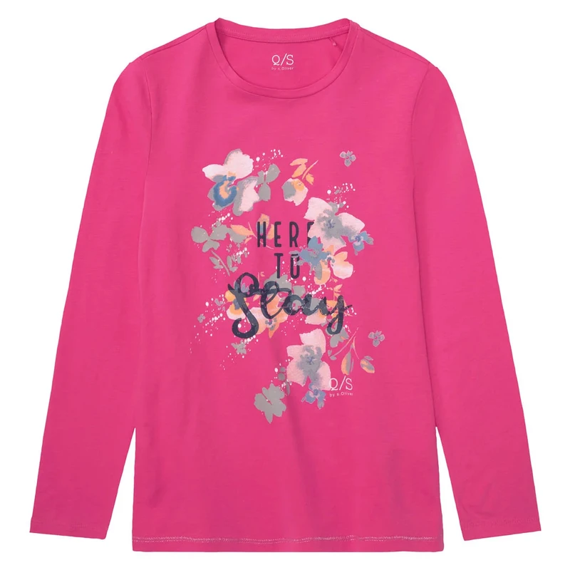 تی شرت آستین بلند دخترانه اس.اولیور مدل 405813