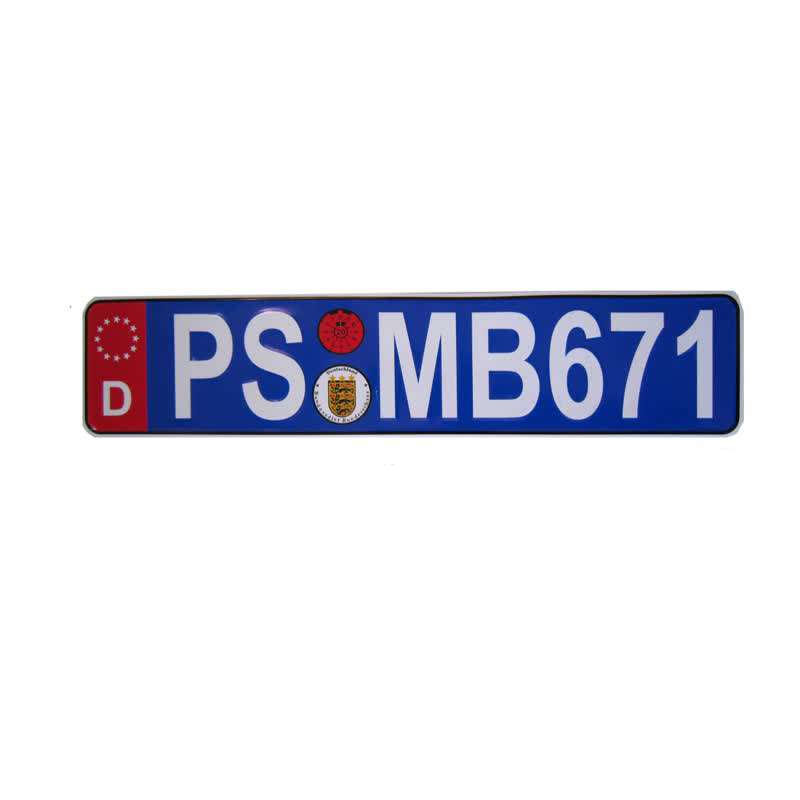 پلاک خودرو طرح PS کد BLU106