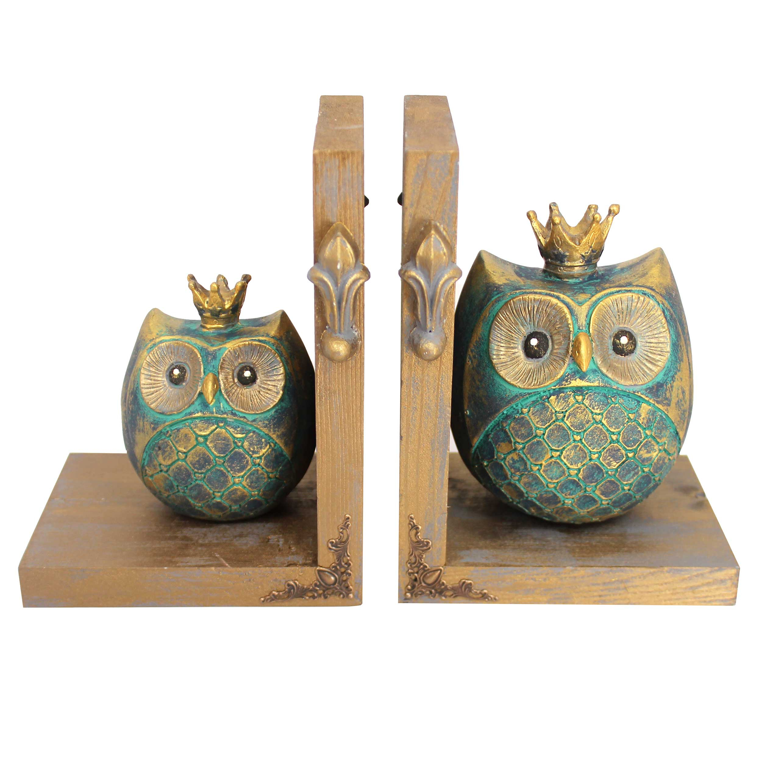 نگهدارنده کتاب دست نگار مدل جغد مجموعه ۲ عددی