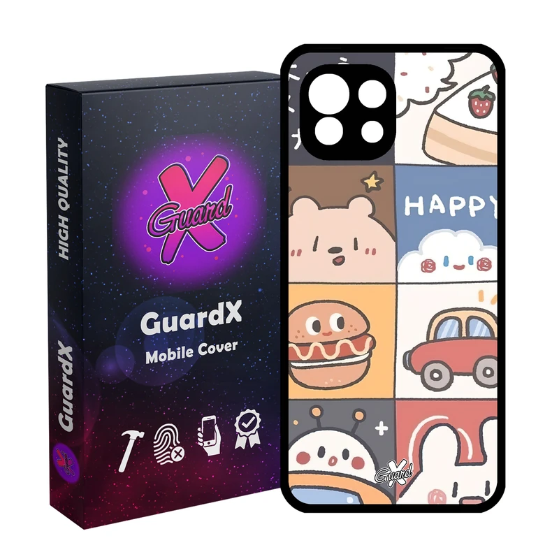 کاور گارد ایکس طرح دخترانه مدل Glass10513 مناسب برای گوشی موبایل شیائومی  MI 11 Lite