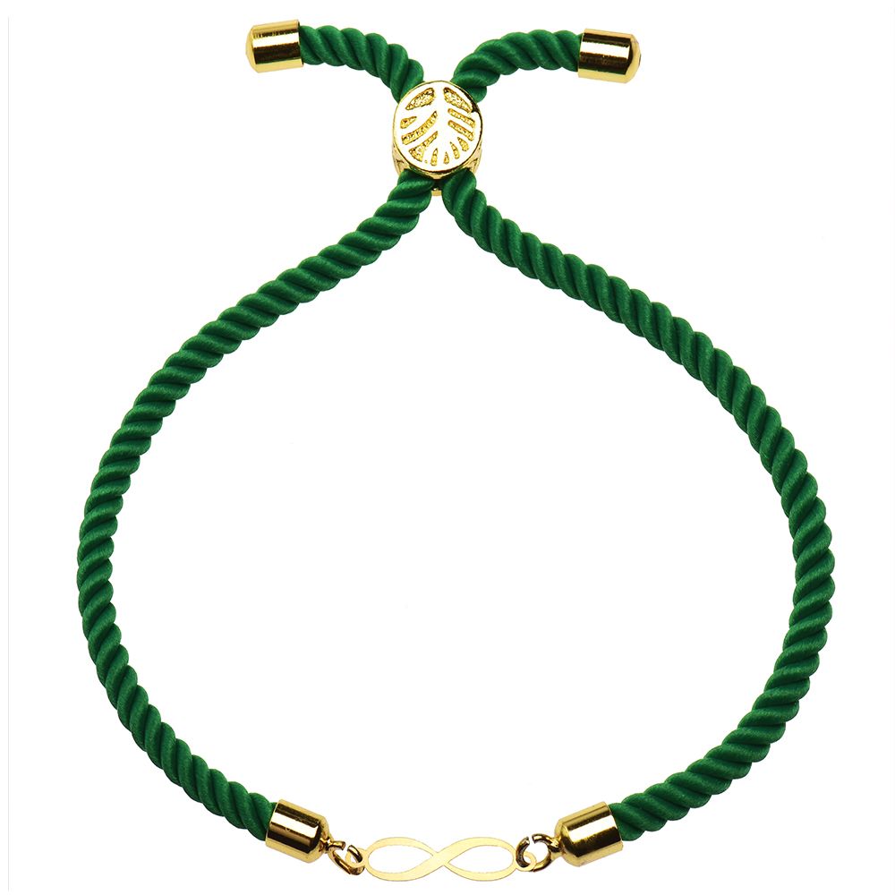 دستبند طلا 18 عیار زنانه کرابو طرح بینهایت مدل Kr1529 -  - 1