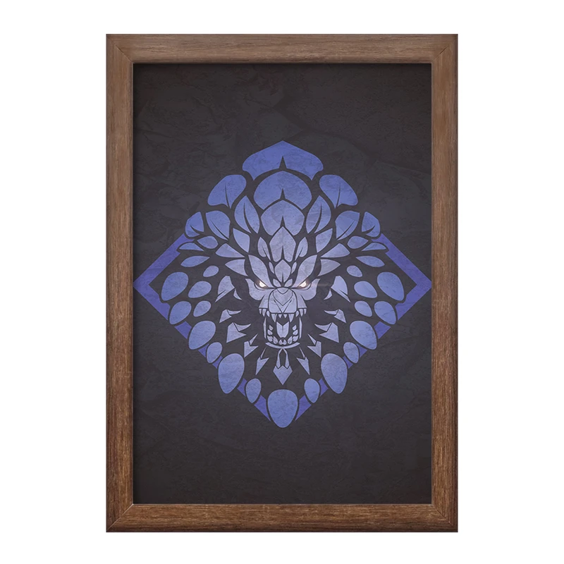 تابلو خندالو طرح بازی شکارچی هیولا (Monster Hunter) کد 33271