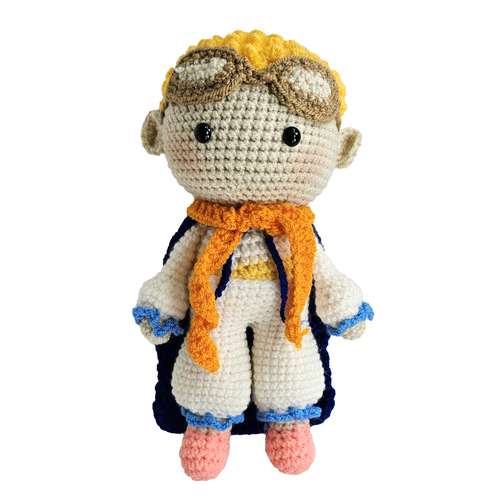 عروسک بافتنی خندالو مدل شازده کوچولو