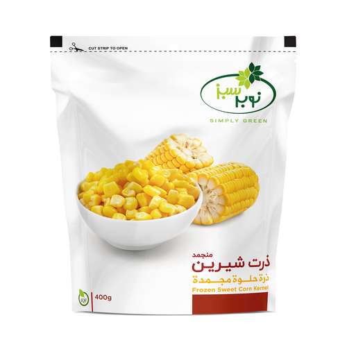 ذرت شیرین منجمد نوبر سبز - 400 گرم