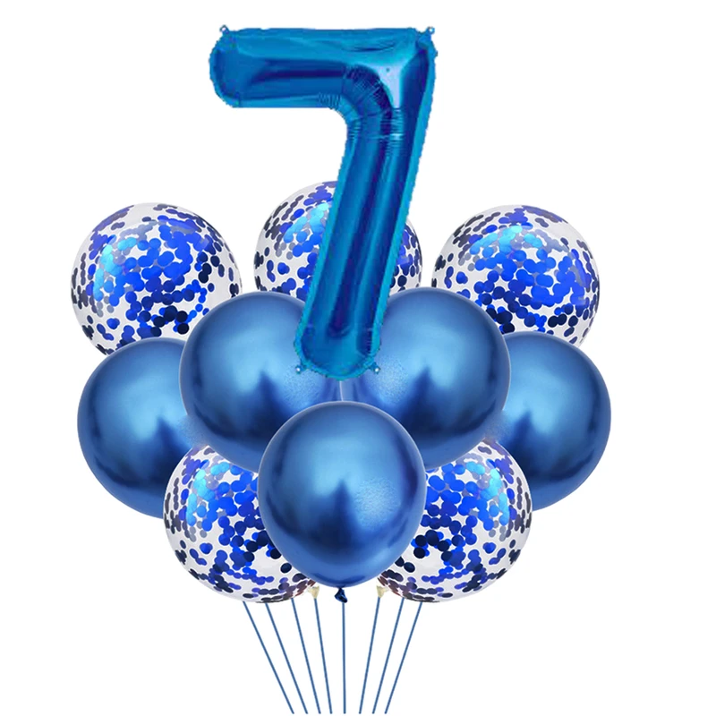 	 بادکنک مسترتم طرح کروم شیشه ای پولکی پلاس کد 7 بسته 11 عددی