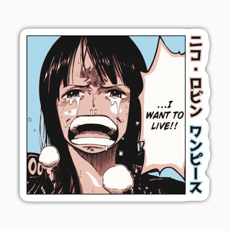 استیکر لپ تاپ و موبایل بووم طرح انیمه One Piece مدل Robin Chan کد SM30 