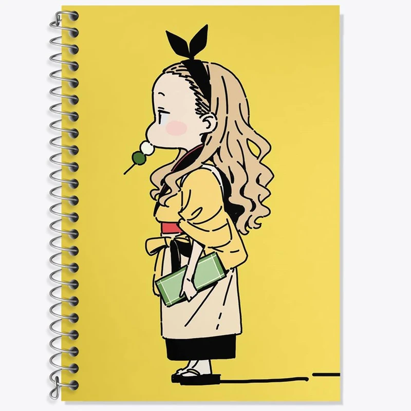 دفتر لغت 50 برگ خندالو مدل کورومی انیمه لیکوریس ریکویل Lycoris Recoil کد 22995