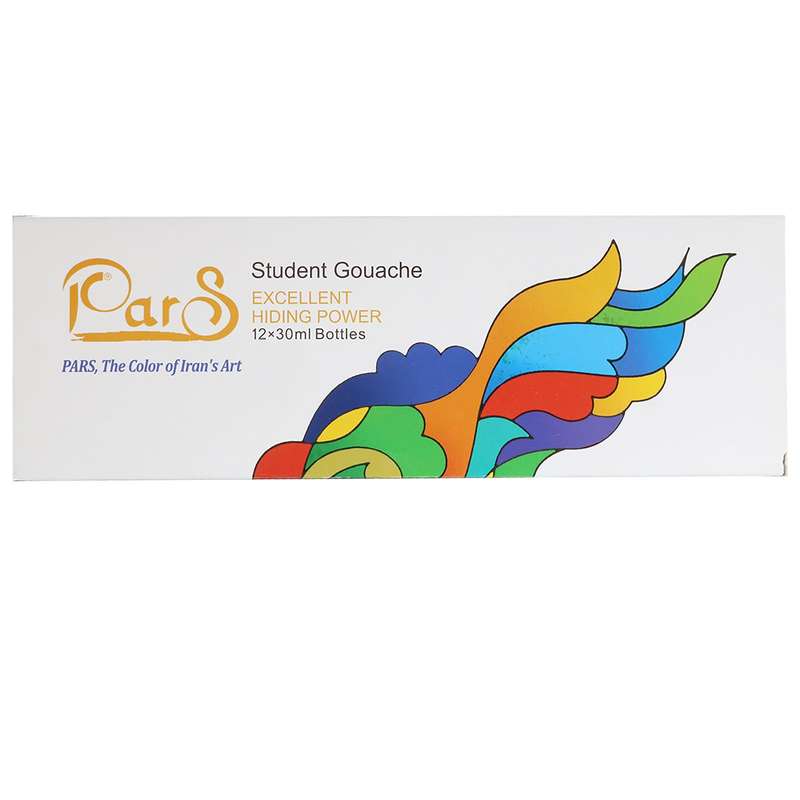 گواش 12 رنگ پارس مدل Student گواش 12 رنگ پارس مدل Student