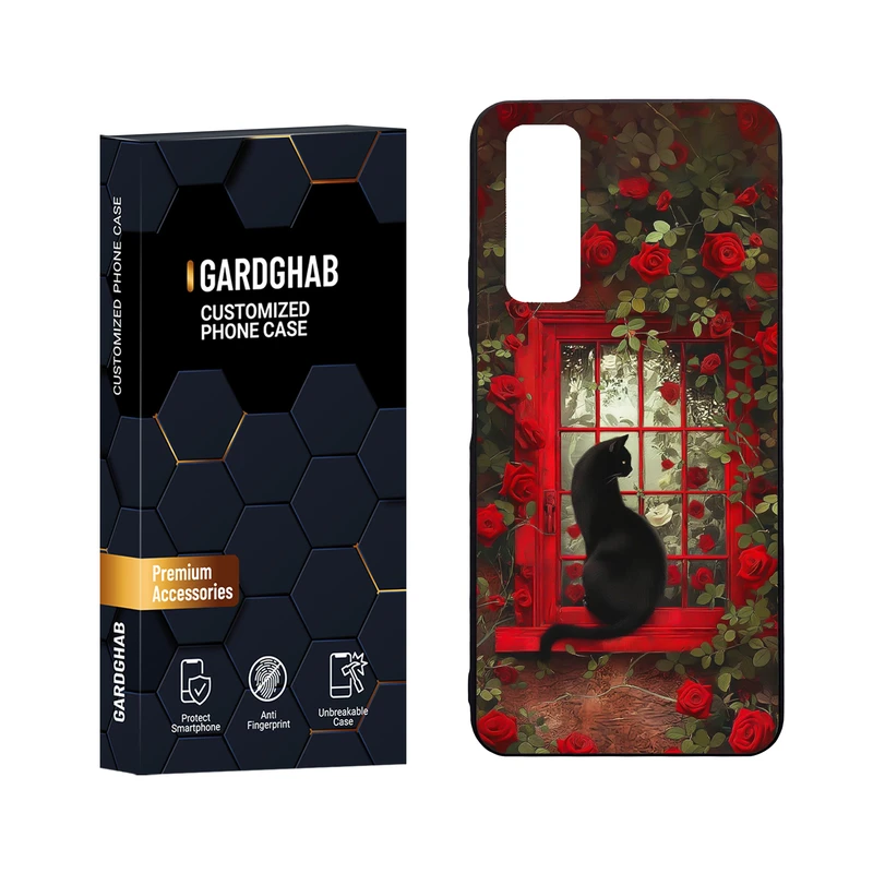 کاور گارد قاب مدل دور ژله ای پشت گلس دخترانه مناسب برای گوشی موبایل هوآوی Y7a