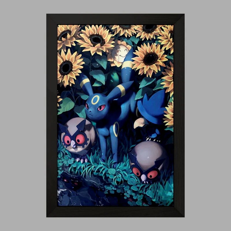 تابلو خندالو مدل امبرون انیمه پوکمون  کد 17373