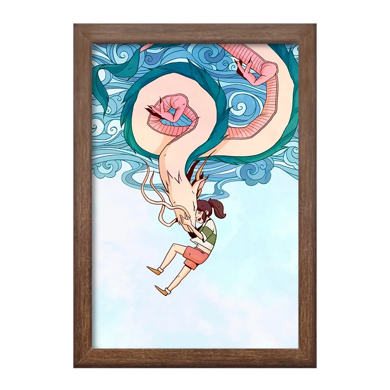 تابلو خندالو طرح انیمه شهر اشباح Spirited Away  کد 4881