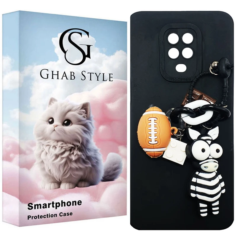 کاور قاب استایل مدل دخترانه طرح گورخر مناسب برای گوشی موبایل شیائومی Redmi Note 9S / Note 9 Pro / Note 9 Pro Max