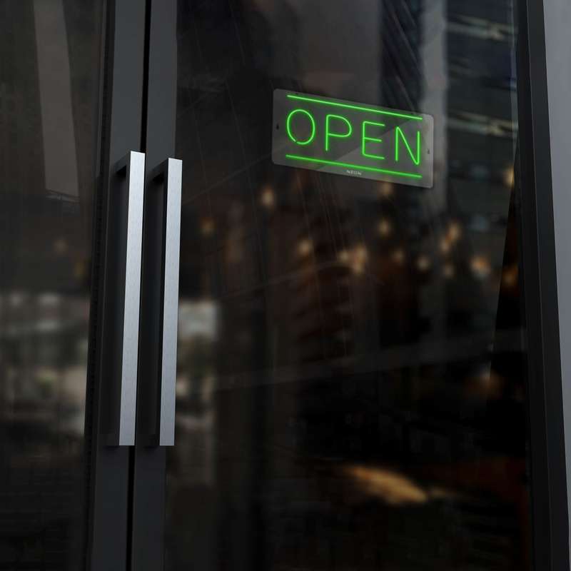 چراغ دیواری نئون دیزاین طرح Open_GR