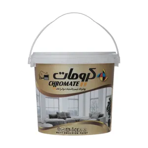 پوشرنگ سفید نیمه پلاستیک نوگرا مات کرومات مدل 400 حجم 3.75 لیتر