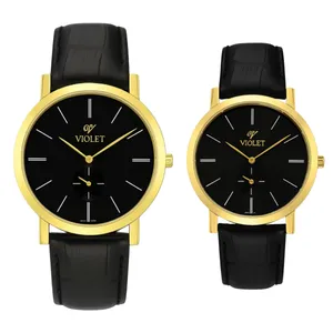 ست ساعت مچی عقربه‌ای کوارتز زنانه و مردانه ویولت مدل Vr.50357