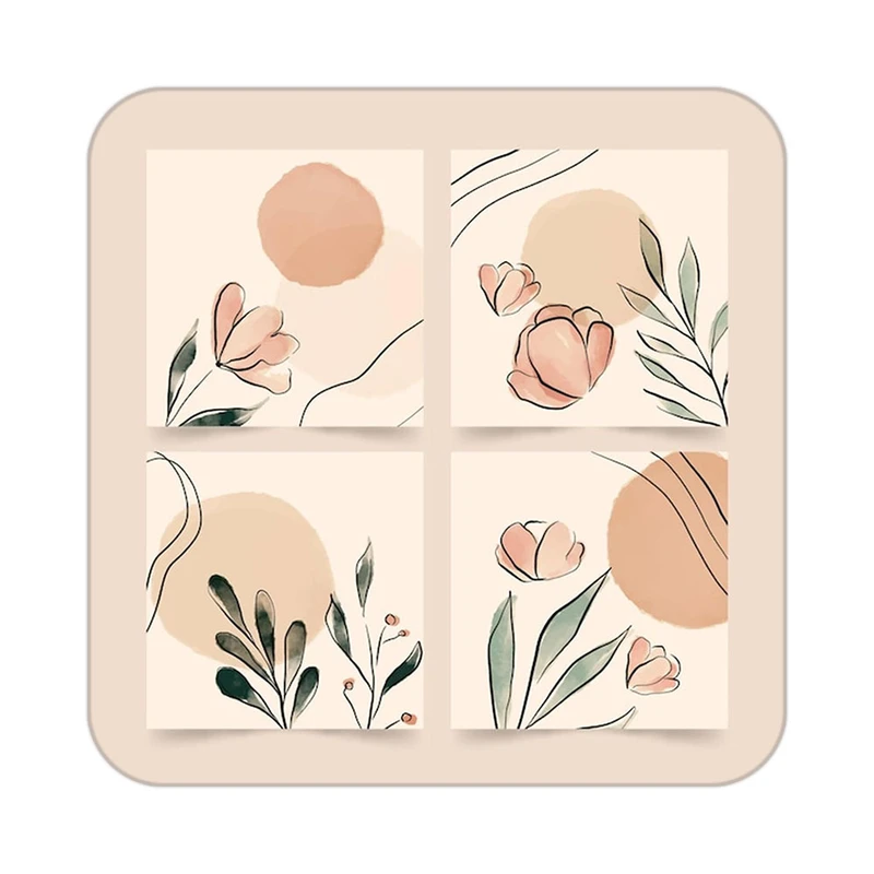 زیر لیوانی کاکتی طرح عاشقانه مدل mp38260