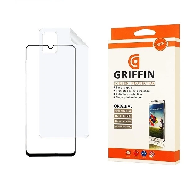 محافظ صفحه نمایش گریفین مدل FUL مناسب برای گوشی موبایل سامسونگ Galaxy A51 به همراه محافظ پشت گوشی 