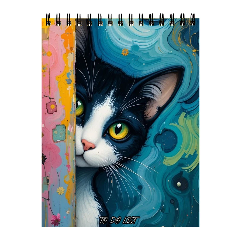 دفتر برنامه‌ریزی 60 برگ مدل گربه کد 99