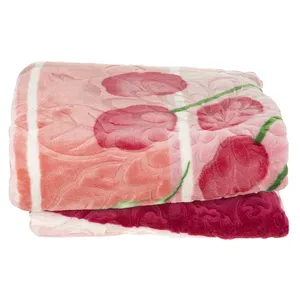 پتو 1 نفر گلبافت مدل برتر گلدار سایز 220x160 سانتی‌متر