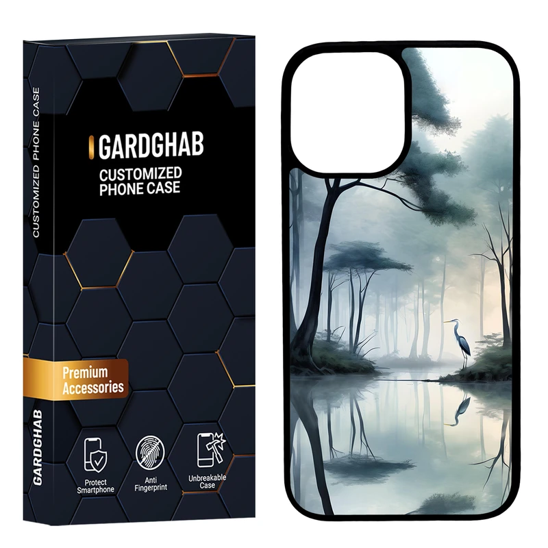 کاور گارد قاب مدل پشت گلس منظره و طبیعت مناسب برای گوشی موبایل اپل iPhone 12 Pro Max